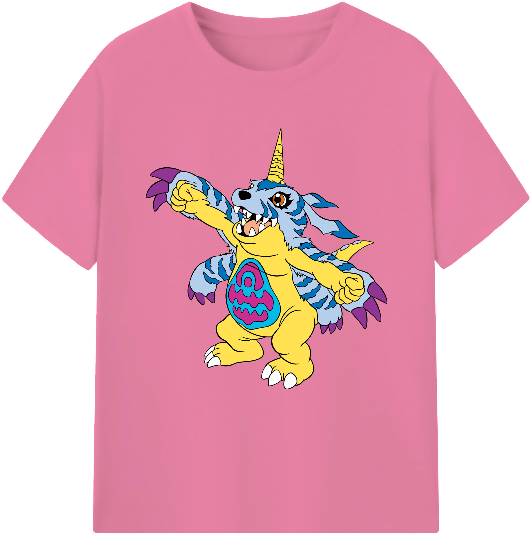 （画像用） Digimon デジタルモンスター/デジモン 綿100％半袖Tシャツ（フロントプリント）